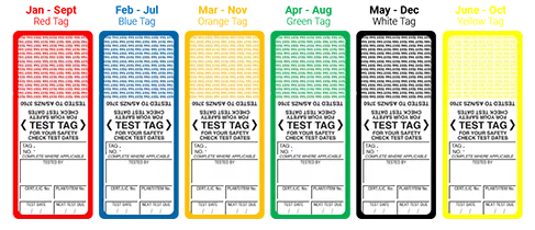 Test and Tag Colours NSW