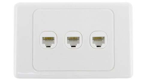 3 port wall plate
