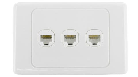 3 port wall plate