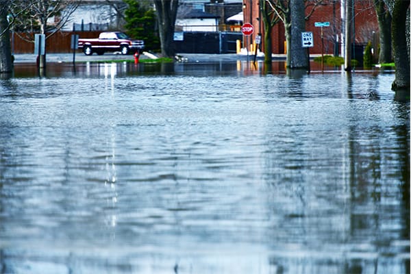 Image of Storm Aftermath Showing Flooding to depict that storms are a common cause of power outages in NSW_Captain Cook Electrical North Sydney